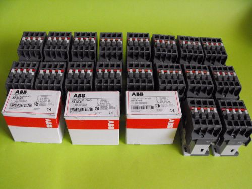 New abb a9-30-01 ac contactor 220vac coil 3no+1nc contact industry household for sale