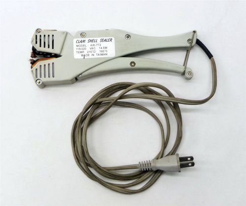 American International Electric AIE-772DH Clam Shell Hand Sealer Dual Heat 14.5W