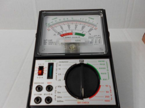 VINTAGE SEARS PORTABLE 42 RANGE MULTIMETER WITH BATTERY TESTER #5205