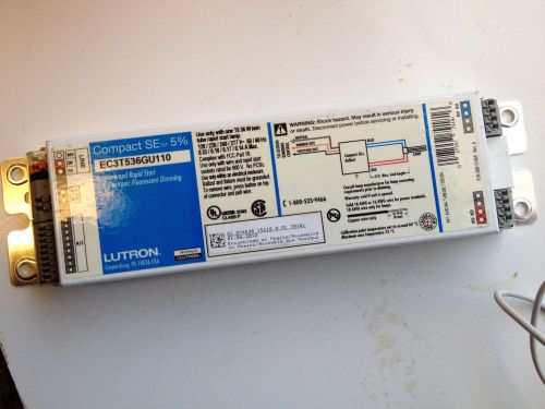 NEW LUTRON EC3T536GU110 Fluorescent Dimming Ballast 36 watt twin tube CFL