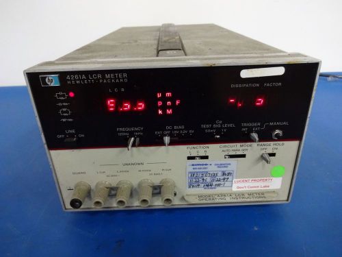 HP Hewlett Packard 4261A LCR Meter AS IS