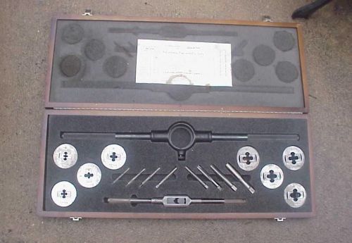 Cleveland q5-5-1/2 quick set adjustable tap &amp; die set w wood case for sale