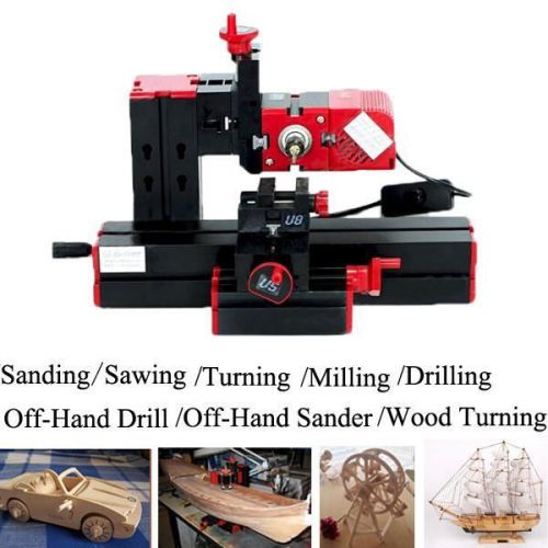 Saw Mini Lathe Jig Grinder Driller 6 In1 Multi Metal Wood Motorized Milling Diy