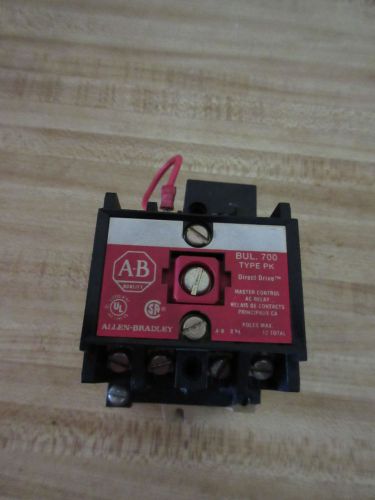 ALLEN-BRADLEY 700-PK400A1 Direct Drive Relay 120 VAC Coil AB Allen Bradley