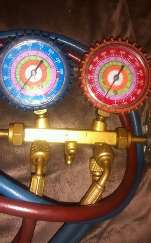 Yellow jacket r-22/hvac test and charging manifold gauges