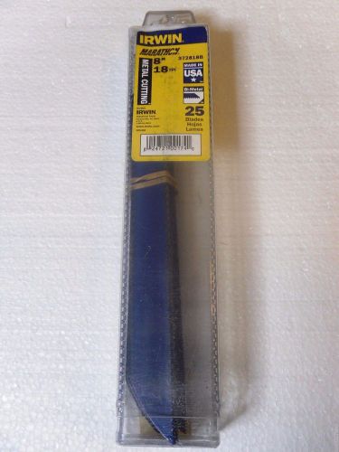 IRWIN 8 In. 18 TPI Marathon Reciprocating Saw Blade 25 pk 372818B LAST ONE!