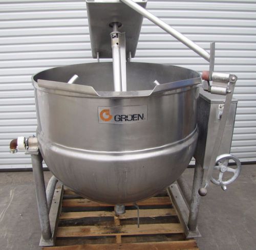 GROEN D/INA/2-80 STEAM KETTLE W/ AGITATION MIXER (#1224)