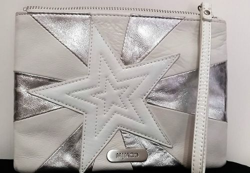 Mimco METEOR Pouch Clutch Wallet Silver BNWT RRP $149