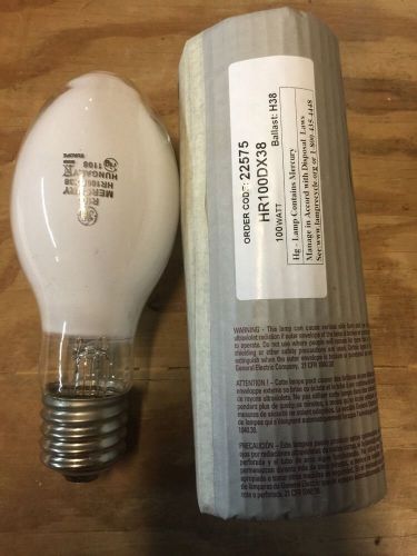 GE General Electric HR100DX38 Mercury Vapor HID Lamp