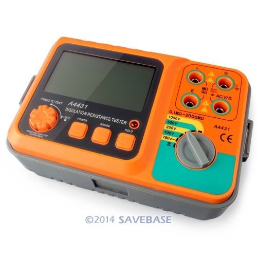 1000v digital insulation resistance tester megohm megohm meter 0.1m~1999m? for sale