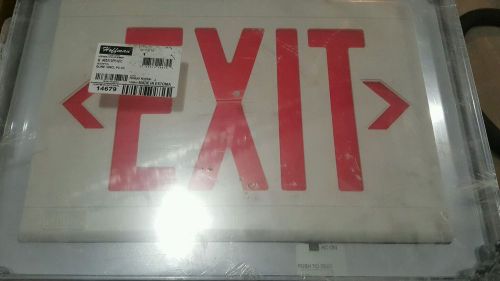 Dual lite rainproof exit sign. ln4xrw  n4x led red for sale