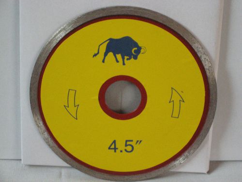 4.5&#034; X .060&#034; X 5/8&#034; Continue Rim Diamond Saw Blade (Wet)