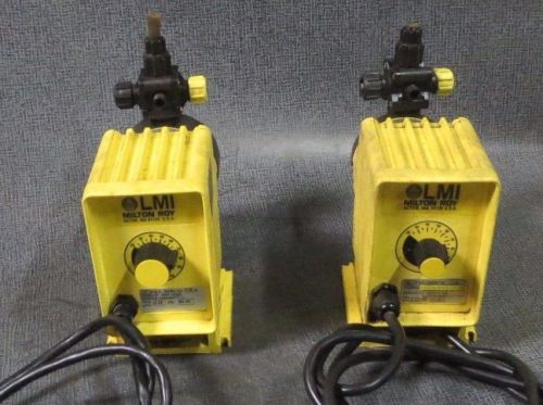 LMI MILTON ROY DOSING PUMP 2 GPH 50 PSI -- 120 VAC, 1.4 AMP -- MODEL: P061-362SI