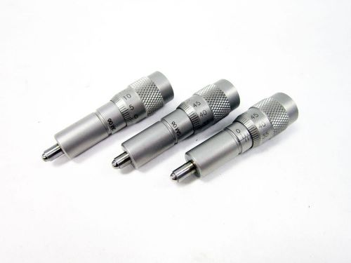 3x NEWPORT SM-06 VERNIER MICROMETER 6 MM TRAVEL