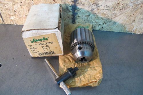 Jacobs drill chuck  0-1/2&#034;  6 j.t.   model 34-06 for sale