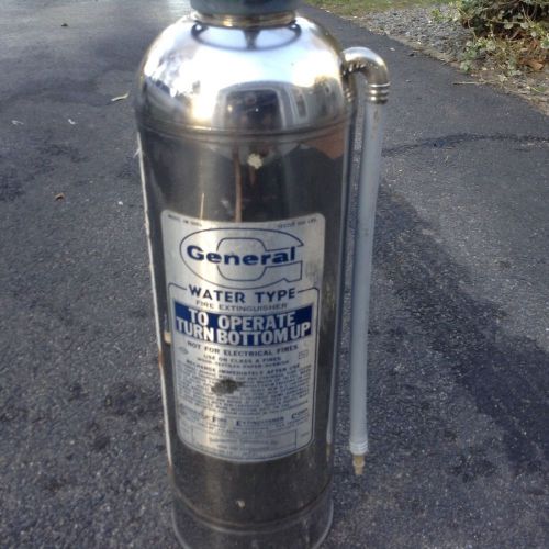 GENERAL FIRE CHROME EXTINGUSIHER