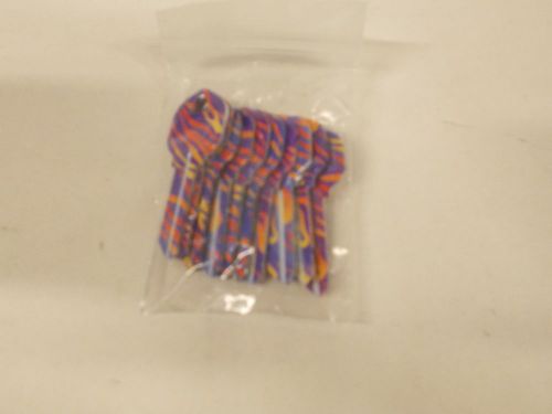 Lot of 5  Purple Zebra House Key Blanks KW1-02