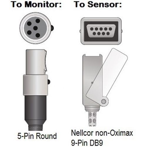 Cables and Sensors Pace Tech SpO2 Adapter Cable