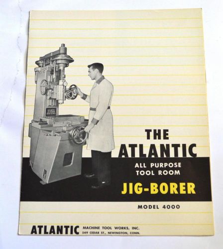 Atlantic 4000 all purpose tool room jig-borer brochure for sale