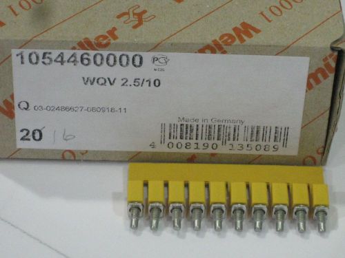 NEW WEIDMULLER terminal block jumper bar 1054460000 WQV 2.5/10 10 pole