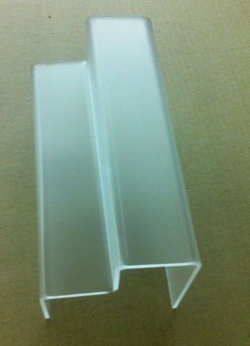 Frosted Step riser 2 steps 6&#034;h x 6&#034;w x 6&#034;d 1/8&#034; acrylic plexiglass Lucite