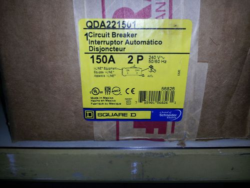 SQUARE D QDA222001 NEW IN BOX 2P 240V 200A I-LINE BREAKER #B20