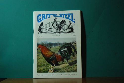 Vintage 1992 Gamefowl - Old Collectible Book - Dec  magazine