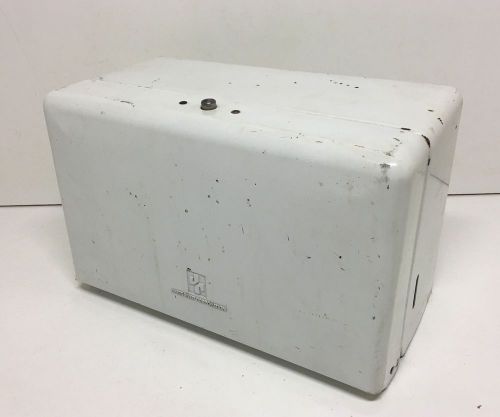 Vintage james river paper towel dispenser metal white gas service station for sale