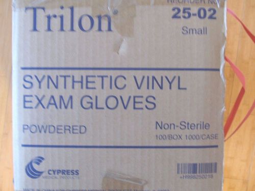 TRILON SYNTHETIC VINYL EXAM GLOVES POWDERED 25-02 SMALL