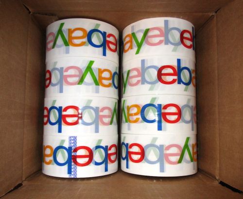 8 Rolls eBay Tape Logo Ebay Shipping Tape 2&#034; x 75 Yards Each