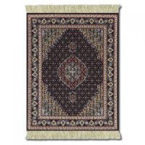 Lextra Midnight Persian MouseRug, 10.25 x 7.125 Inches, Dark Navy and Cream, One