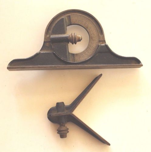 STARRETT NO. 490 BEVEL PROTRACTOR AND CENTER HEAD