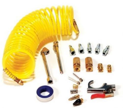 Primefit 20-piece air accessory kit with 25-foot recoil air hoseprimefit for sale