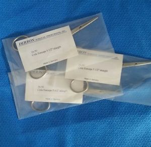 (Lot of 3) Derron (16-50) Crile Hemostat Forceps, L: 5.5&#034;, Straight