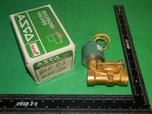 Asco HT8211D3 Solenoid Valve 6Watt 220Volt 50Hz 2(.75)3/4&#034;inch NPT