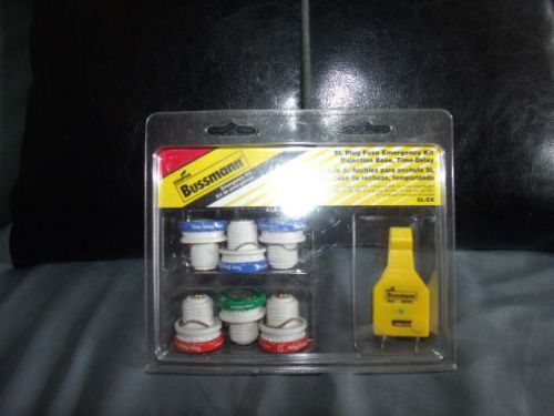 BUSSMANN SL PLUG FUSE EMERGENCY KIT, REJECTION BASE, TIME-DELAY