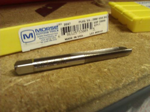 1/4&#034; UNF 28 GH3 HIGH SPEED STEEL 2 FLUTE SPIRAL POINT PLUG TAP