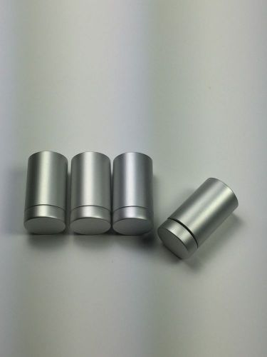 Satin Finish Aluminum Standoff  1/2&#034;W X 3/4&#034;L Pack of (4)