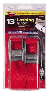 LASHING STRAP,13&#039; KEEPER 2/PK