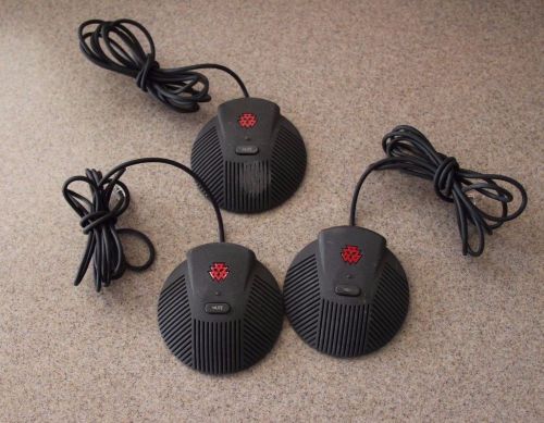 Lot of (3) Polycom SoundStation EX External Microphones 2201-00698-001