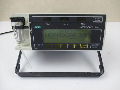 Datex normocap 200 co2 n2o gas monitor w alarm quality used unit health hospital for sale