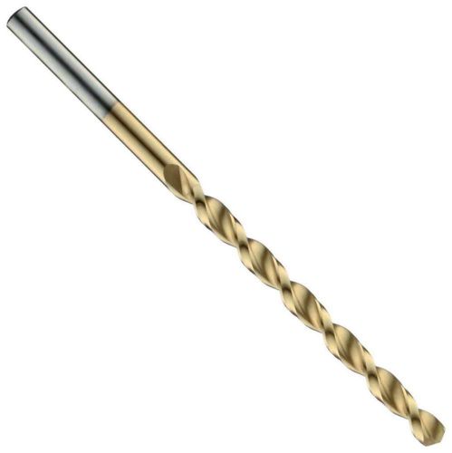 Cleveland 2075t cobalt steel jobbers&#039; length drill bit, tin-coated, round shank, for sale