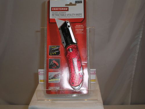 New Craftsman Folding Lockback Retractable Utility Knife Retractable Blade.