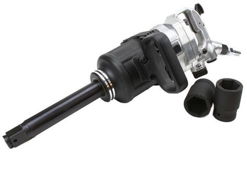 2000 Ft lbs 1&#034; Air Impact Wrench Gun Long Shank Commercial Truck w /2 Sockets