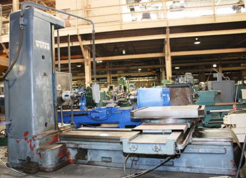 4&#034; WOTAN B-100 Tbl TYPE HORIZONTAL BORING MILL, w/50 TAPER, PDB, ROTARY Tbl