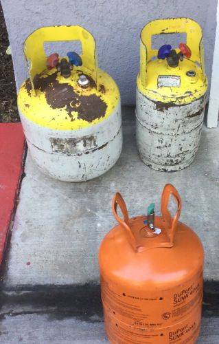 Refrigerant Recovery Reclaim Tanks Lot Of 3