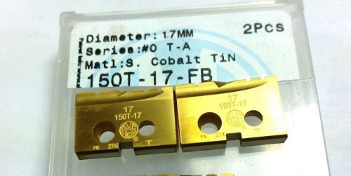 17mm AMEC #0 T-A Cobalt TiN FB Spade Inserts (2 pcs) (Q 394)