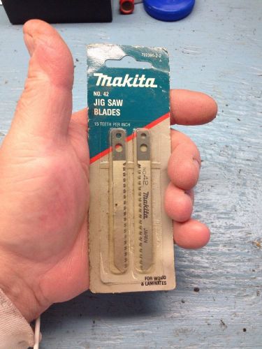 Makita Jigsaw Blade No. 42- 2 Blades 15 TPI  Wood &amp; Laminate and #9 and #7 Blade