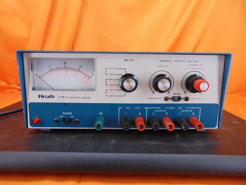 Vintage HEATH Model 2718 Tri-POWER SUPPLY 0-20V