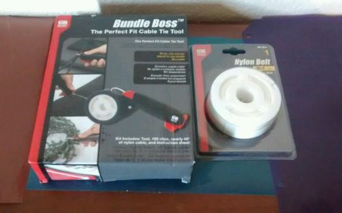 GARDNER BENDER BUNDLE BOSS CABLE TIE TOOL BB-K01 GB Whit One Extra Nylon Belt